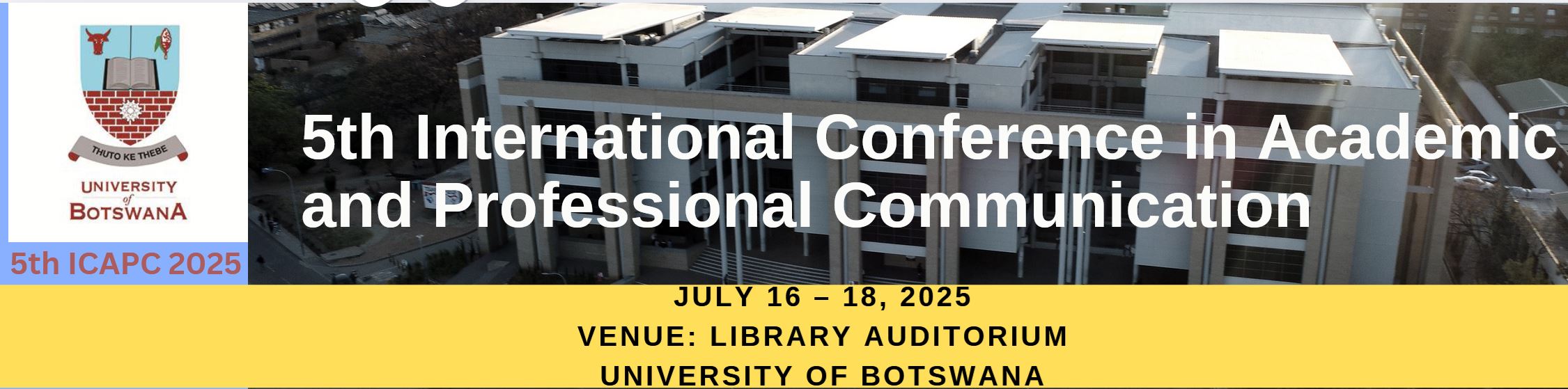 5th INTERNATIONAL CONFERENCE IN ACADEMIC AND PROFESSIONAL COMMUNICATION